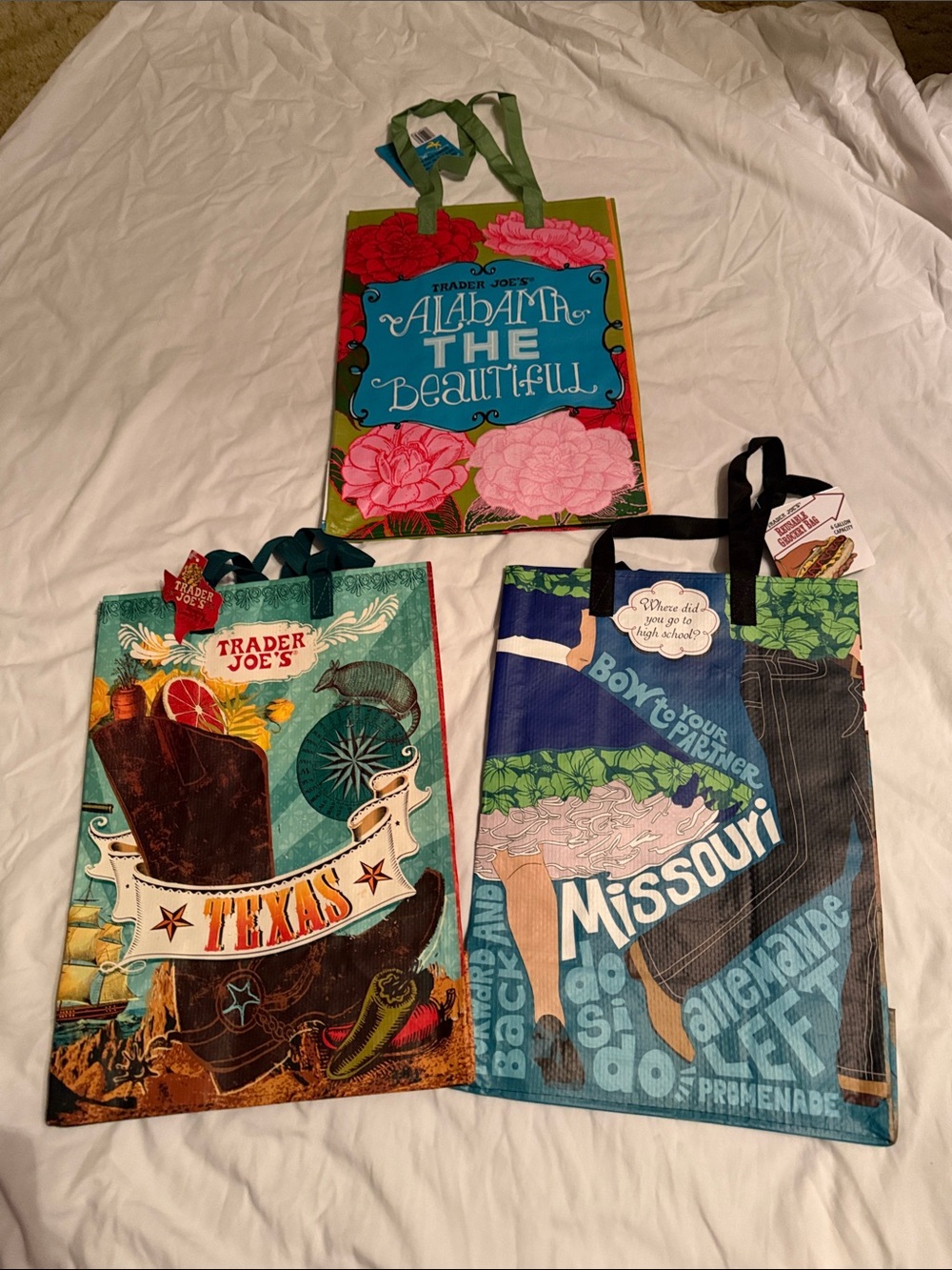Trader Joe’s Reusable State Bags – 3-Bag Bundle